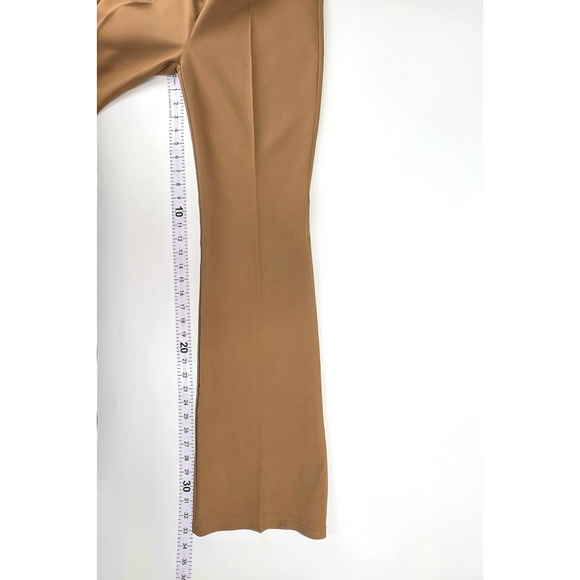 Quiet Luxury VENTI6 Flare Pants Women’s L Camel High Rise Made in Italy - Picture 7 of 9